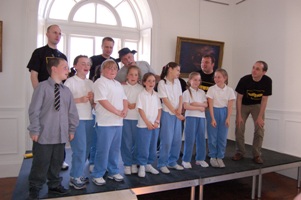 Cobh Youth Services Shanty Singers with Banana Boat from Poland, Cobh 2006